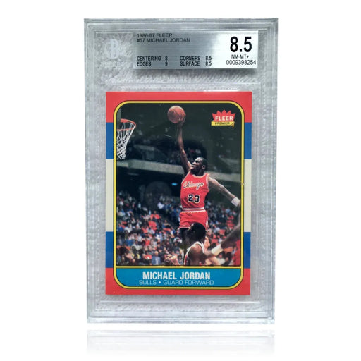 1986 Fleer Michael Jordan #57 Authentic True Rookie Card Graded BGS 8.5 Bulls