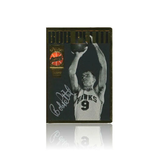 1994 Action Packed #27 Bob Pettit Signed Card JSA COA NBA Auto Storage Unit
