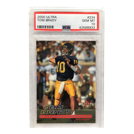 2000 Fleer Ultra Tom Brady Rookie Card Gem Mint PSA 10 RC #234 Patriots Michigan