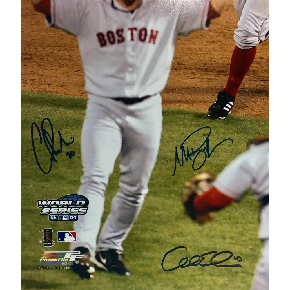 2004 Boston Red Sox Team Signed 16X20 Photo World Series COA Mab Champs  Auto - Inscriptagraphs Memorabilia - Inscriptagraphs Memorabilia