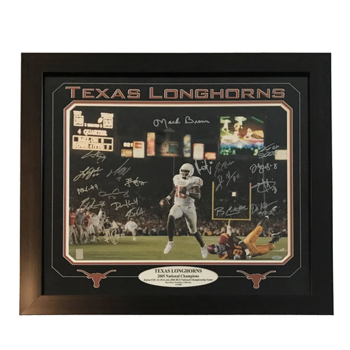 2005 Texas Longhorns Team Signed 16X20 Photo Framed COA Tristar Autograph Young