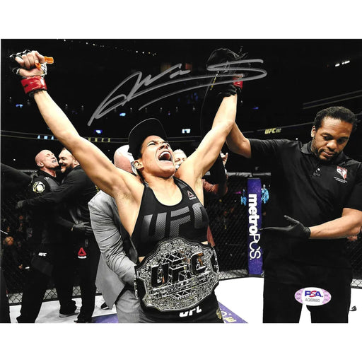 Amanda Nunes Autographed 8x10 Photo Champion UFC Signed PSA/DNA COA