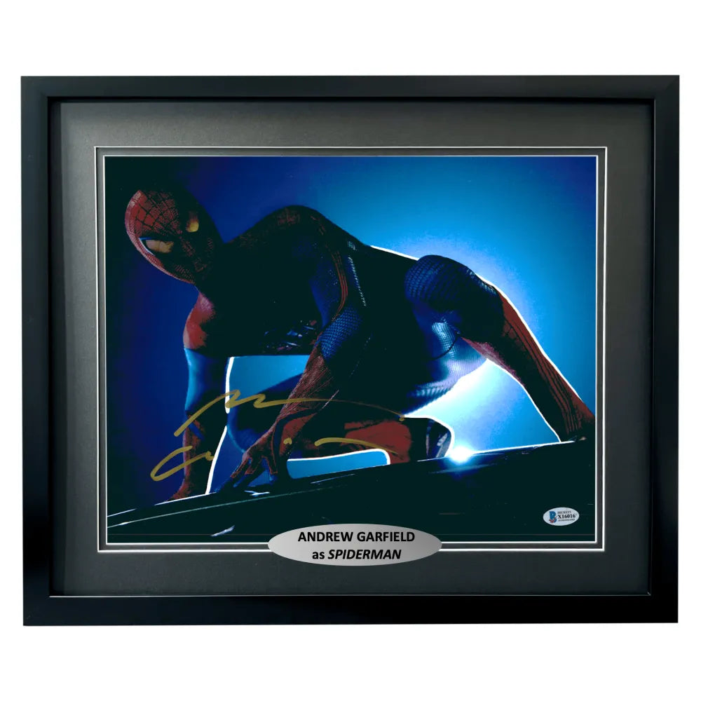 Andrew Garfield Autographed Spider-Man 11x14 Photo Framed COA BAS Signed Marvel