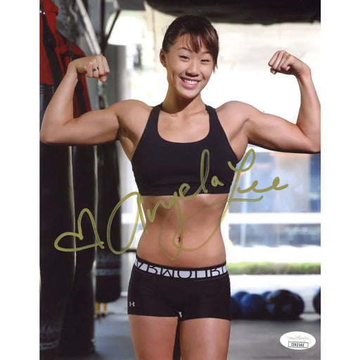 Angela Lee Hand Signed 8x10 Photo UFC Fighter JSA COA Autograph Unstoppable