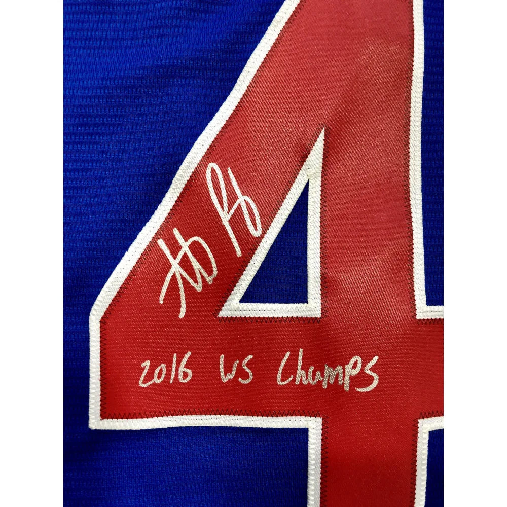 Anthony Rizzo Signed Inscribed WS Champs Cubs Jersey MLB COA Autograph  Chicago - Inscriptagraphs Memorabilia - Inscriptagraphs Memorabilia