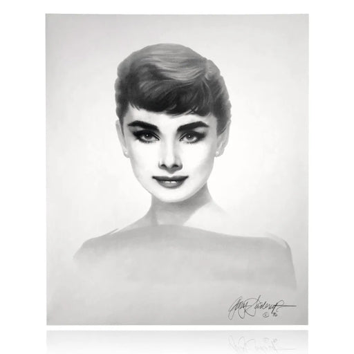 Audrey Hepburn 20X24 Lithograph By Artist Gary Saderup Signed Poster Photo