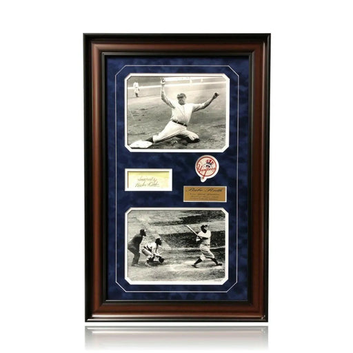 Babe Ruth Signed Cut Signature Framed JSA COA Autograph NY Yankees Photos Ball