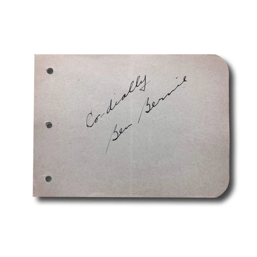 Ben Bernie Hand Signed Album Page Cut JSA COA Autograph The Old Maestro