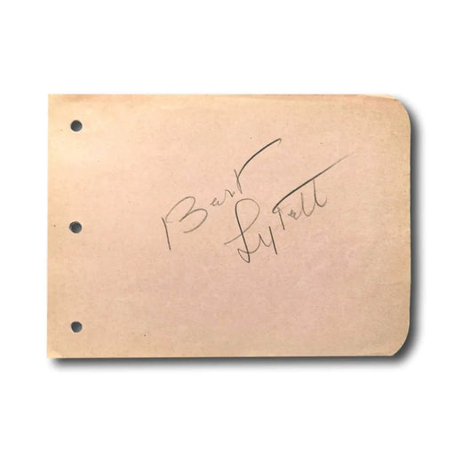 Bert Lytell Hand Signed Album Page Cut JSA COA Autograph Actor Along Came Love