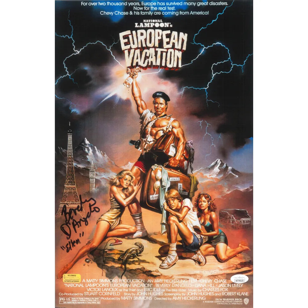 Beverly D’Angelo Autographed European Vacation 11x17 Poster JSA Inscriptagraphs