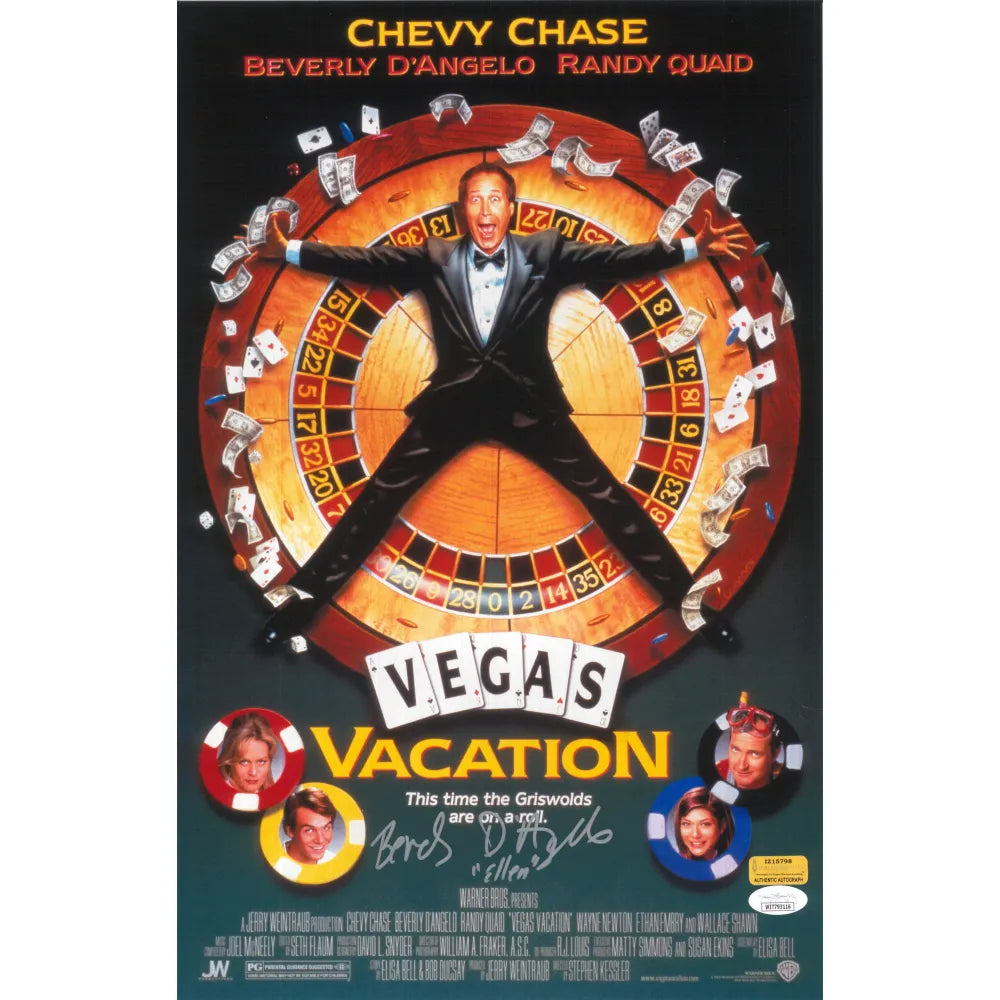 Beverly D’Angelo Autographed Vegas Vacation 11x17 Poster JSA Inscriptagraphs COA