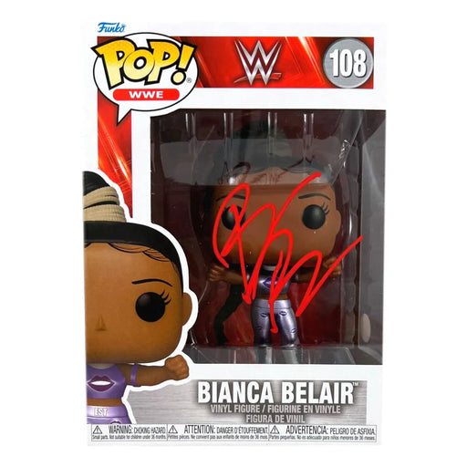 Bianca Belair Signed Funko Pop #108 COA JSA WWE Binky Blair Autographed