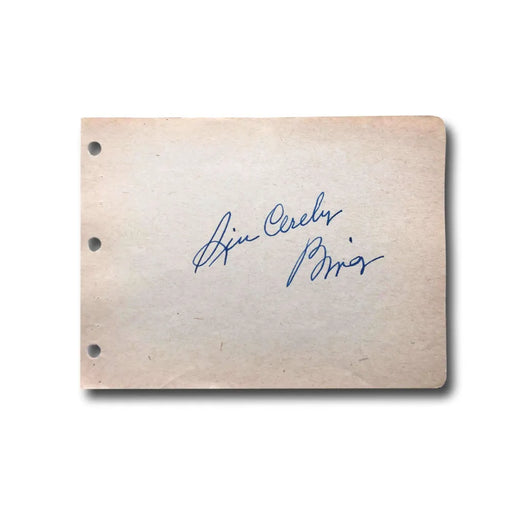 Bing Crosby Hand Signed Album Page Cut JSA COA Autograph Singer Actor