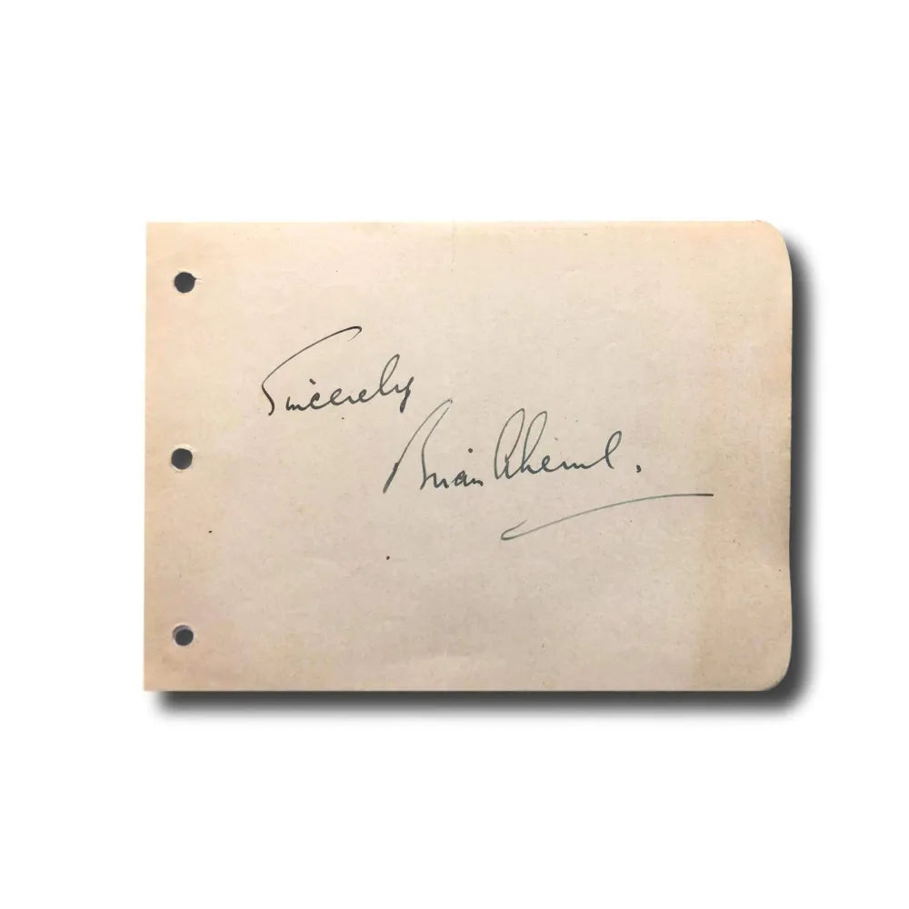 Brian Aherne Hand Signed Album Page Cut JSA COA Autograph Emperor Maximilian