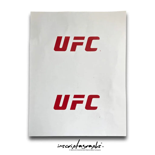 Bruce Buffer Event Used - UFC Czech Republic Official Bout Order List 2/23/19