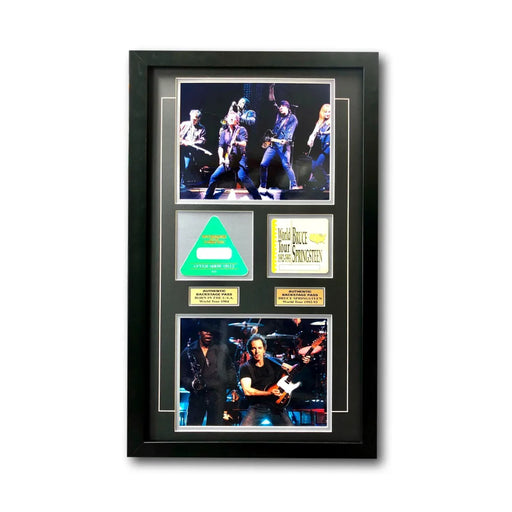 Bruce Springsteen Framed World Tour Backstage Passes Collage COA 16X26 Photos