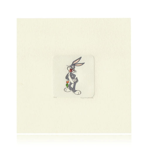 Bugs Bunny Etching Artwork Sowa & Reiser #D/500 Looney Tunes Hand Painted Happy