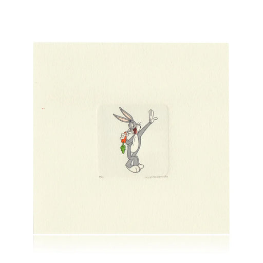Bugs Bunny Etching Artwork Sowa & Reiser #D/500 Looney Tunes Hand Painted