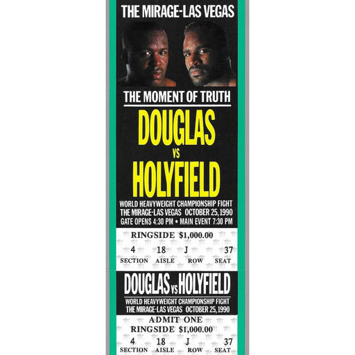 Buster Douglas vs. Holyfield Authentic Boxing Fight Ticket 10/25/1990