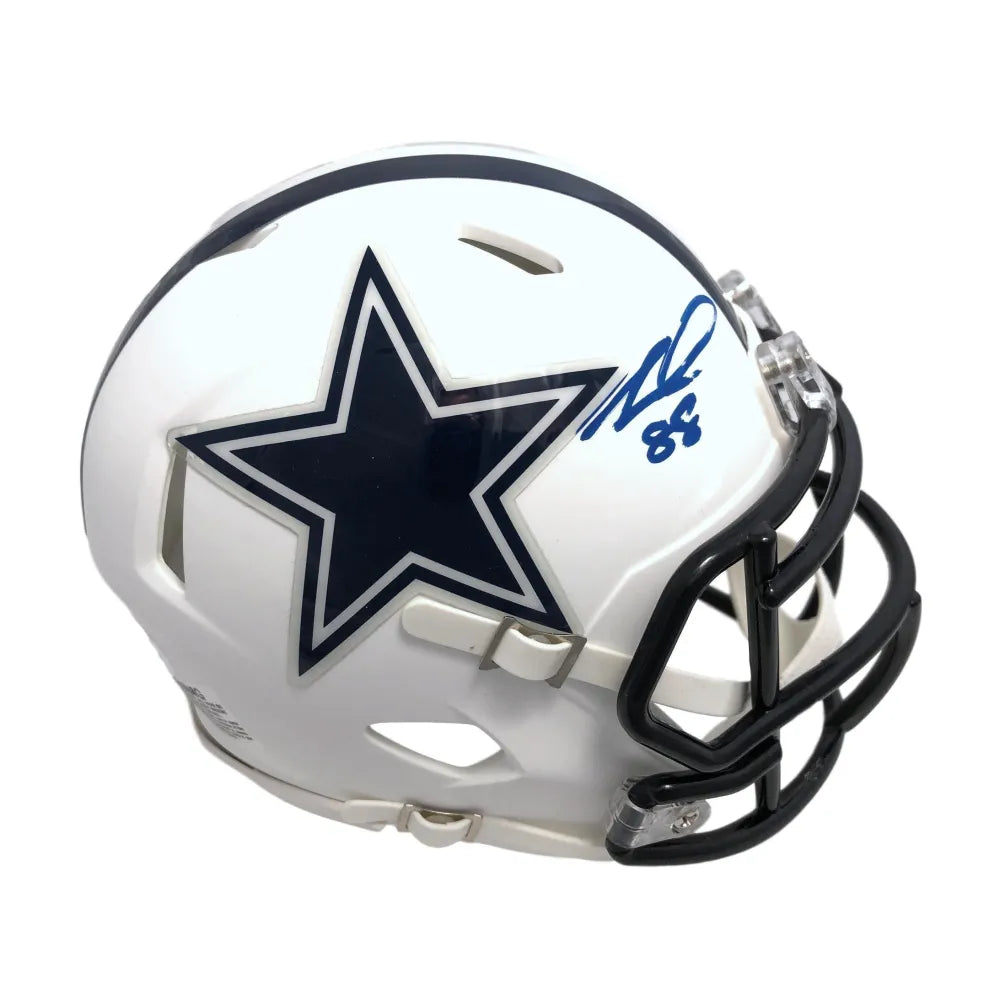 CeeDee Lamb Signed Dallas Cowboys White Matte Mini Helmet JSA Autograph Oklahoma
