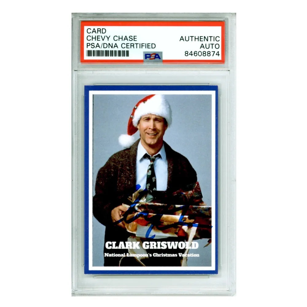 Chevy Chase Autographed “Christmas Vacation” (White #00) Santa Clark G –  Palm Beach Autographs LLC