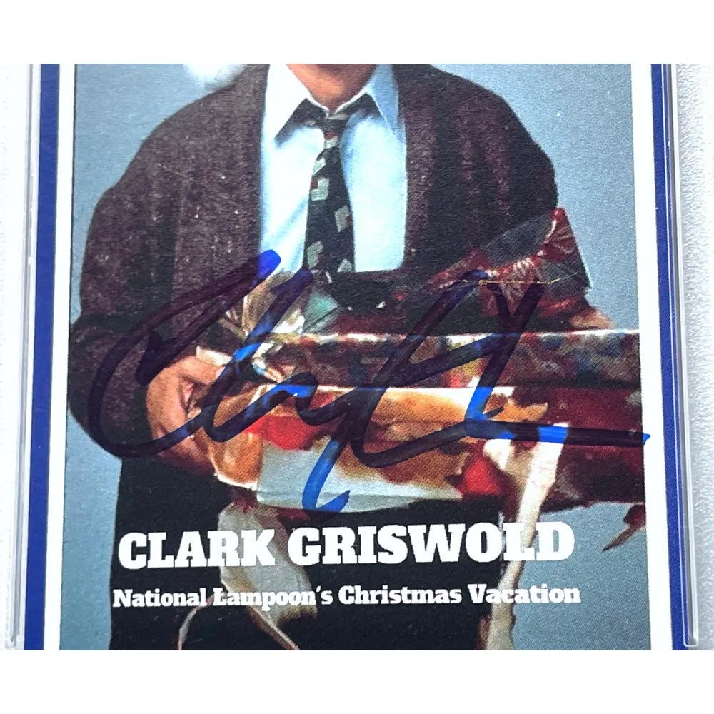 Chevy Chase Autographed Christmas Vacation Griswold Bla