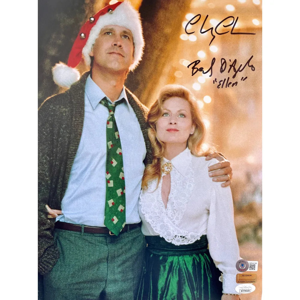 Chevy Chase / Beverly D’Angelo Signed Christmas Vacation 11x14 Photo JSA COA