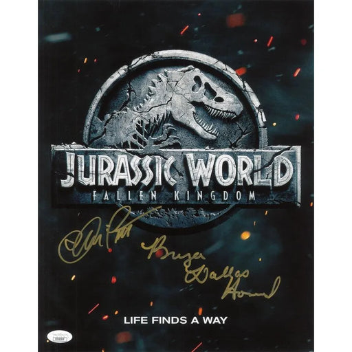 Chris Pratt / Bryce Dallas Howard Dual Signed Jurassic World 11x14 Photo JSA COA
