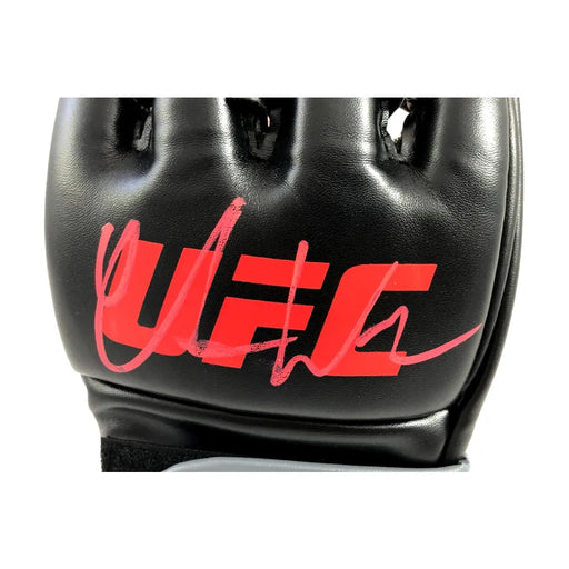 Chris Weidman Signed UFC Black Glove Red Autograph (2) COAs JSA Inscriptagraphs