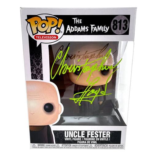 Christopher Lloyd Autographed Funko Pop Uncle Fester 813 Addams Family JSA COA
