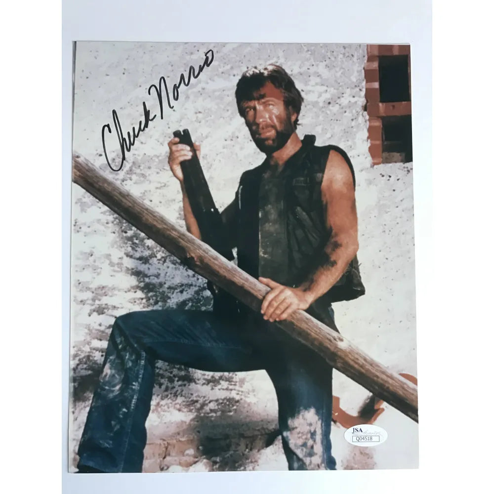 Chuck Norris Signed 8X10 Photo JSA COA Autograph Lone Wolf Mcquade