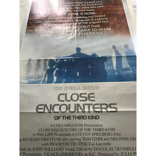 Close Encounters Of The Third Kind 1980 Original Movie Poster 1st Issue 27X40