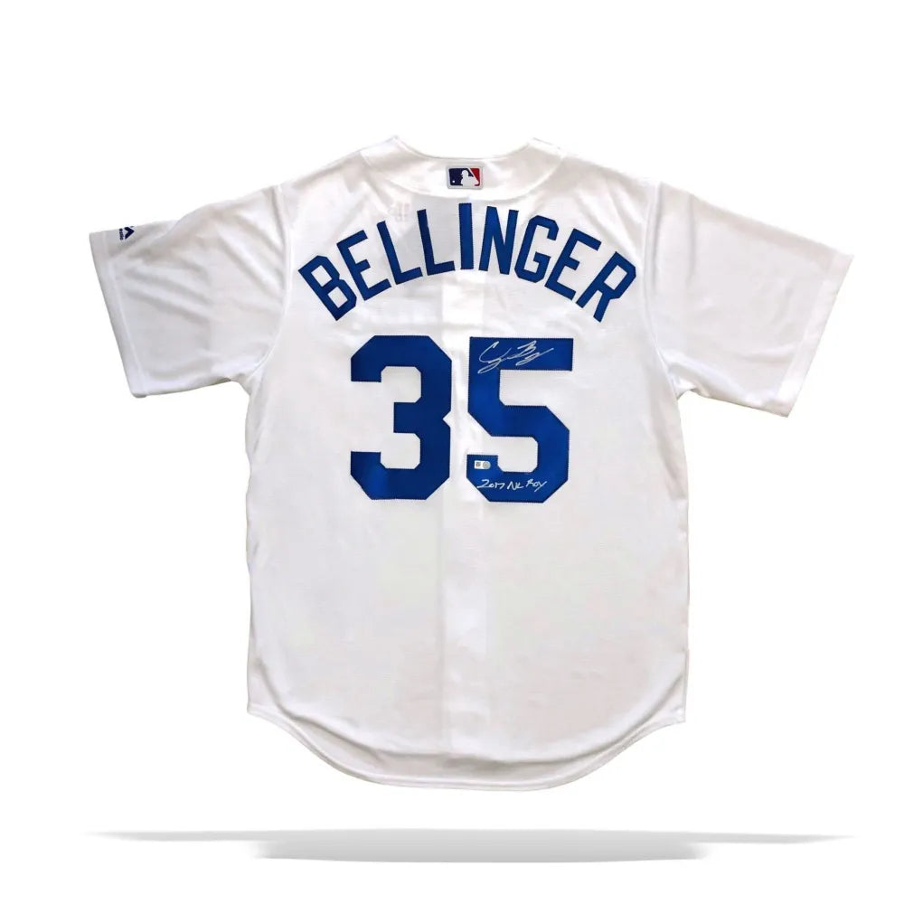 Cody Bellinger Signed Inscribed 17 NL ROY Dodgers Jersey MLB COA  Autograph LA - Inscriptagraphs Memorabilia - Inscriptagraphs Memorabilia
