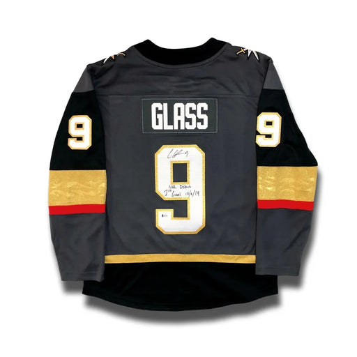 Cody Glass Signed Vegas Golden Knights Jersey Inscribed 1st Goal / NHL Debut BAS