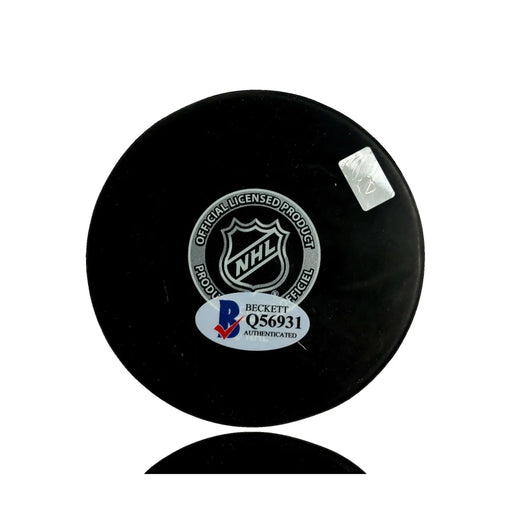 Cody Glass Signed Vegas Golden Knights Puck Inscribed NHL Debut 10/2/19 BAS COA
