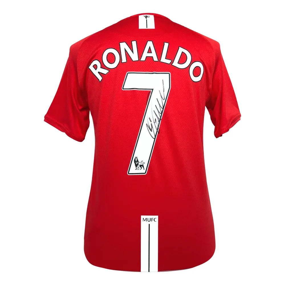 Cristiano Ronaldo Autographed Manchester United Jersey BAS COA Signed Soccer