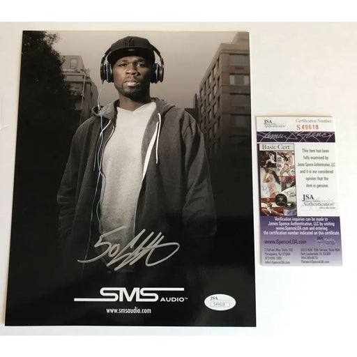 Curtis 50 Cent Jackson Signed 8X10 Photo JSA COA Autograph Rapper