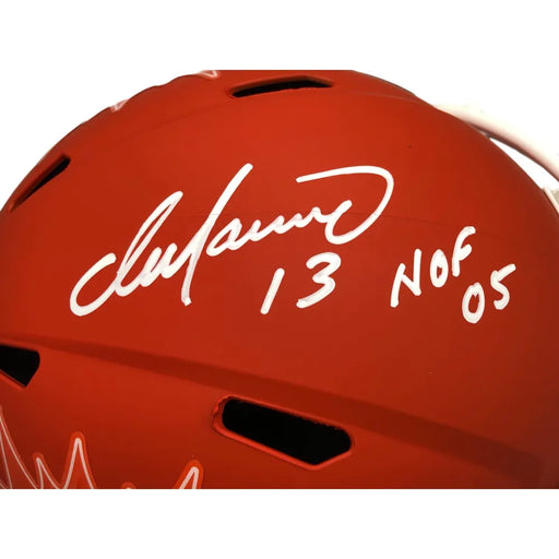 Dan Marino Signed Inscribed HOF / MVP Miami Dolphins AMP Orange Alternate Helmet
