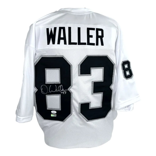 Darren Waller Autographed Las Vegas Raiders White Jersey COA JSA Signed LV