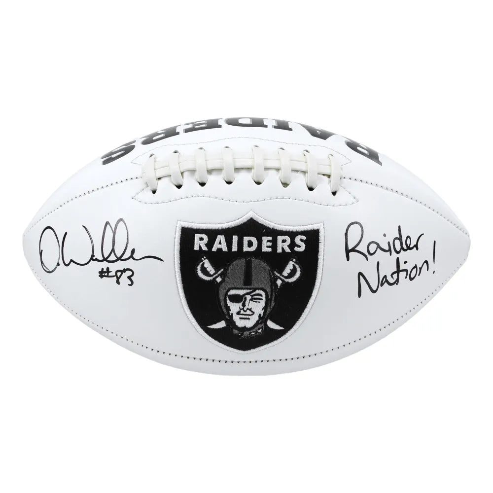 Darren Waller Signed Las Vegas Raiders Logo Football Inscribed Raider Nation COA