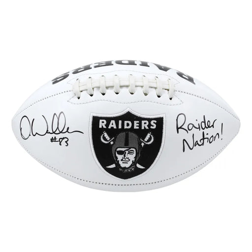 Darren Waller Signed Las Vegas Raiders Logo Football Inscribed ’Raider Nation’ COA Inscriptagraphs