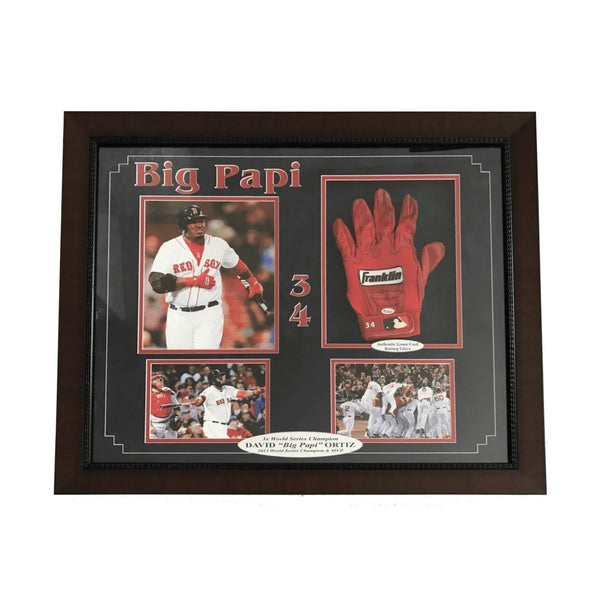 David Ortiz Signed Custom Framed Game-Used Red Sox Jersey Inscribed Game  Used & 7/29/16 Final Season (MLB & Fanatics)