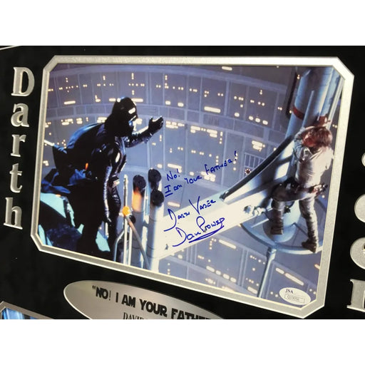 David Prowse Signed Photo Inscribed Framed JSA Autograph Darth Vader 8X Dave
