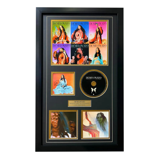 Demi Lovato Autographed Dancing Devil CD Album Framed Collage PSA/DNA Signed
