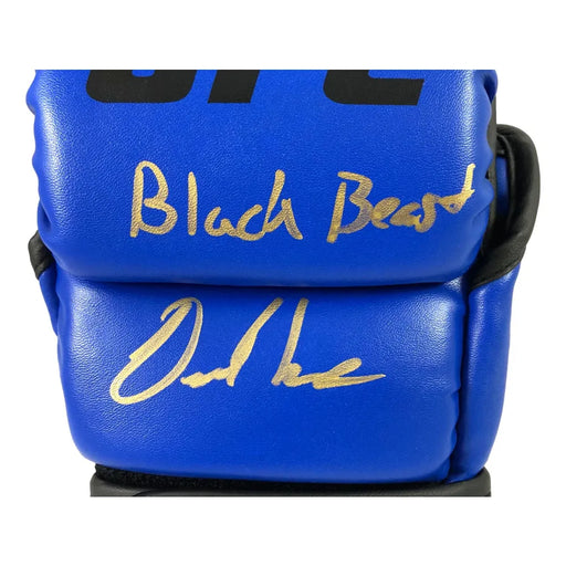 Derrick Lewis Signed UFC Blue Glove Inscribed Black Beast Autograph COA JSA