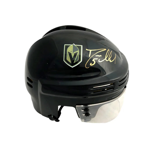 Deryk Engelland Signed Vegas Golden Knights Mini Helmet BAS COA Autograph VGK