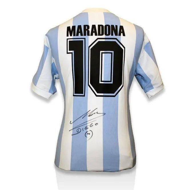 Diego Maradona Signed 1986 Argentina Jersey COA Icons Autograph Shirt World Cup