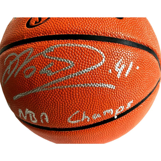 Dirk Nowitzki Signed NBA Basketball Inscribed 2011 Champs Dallas Mavericks BAS