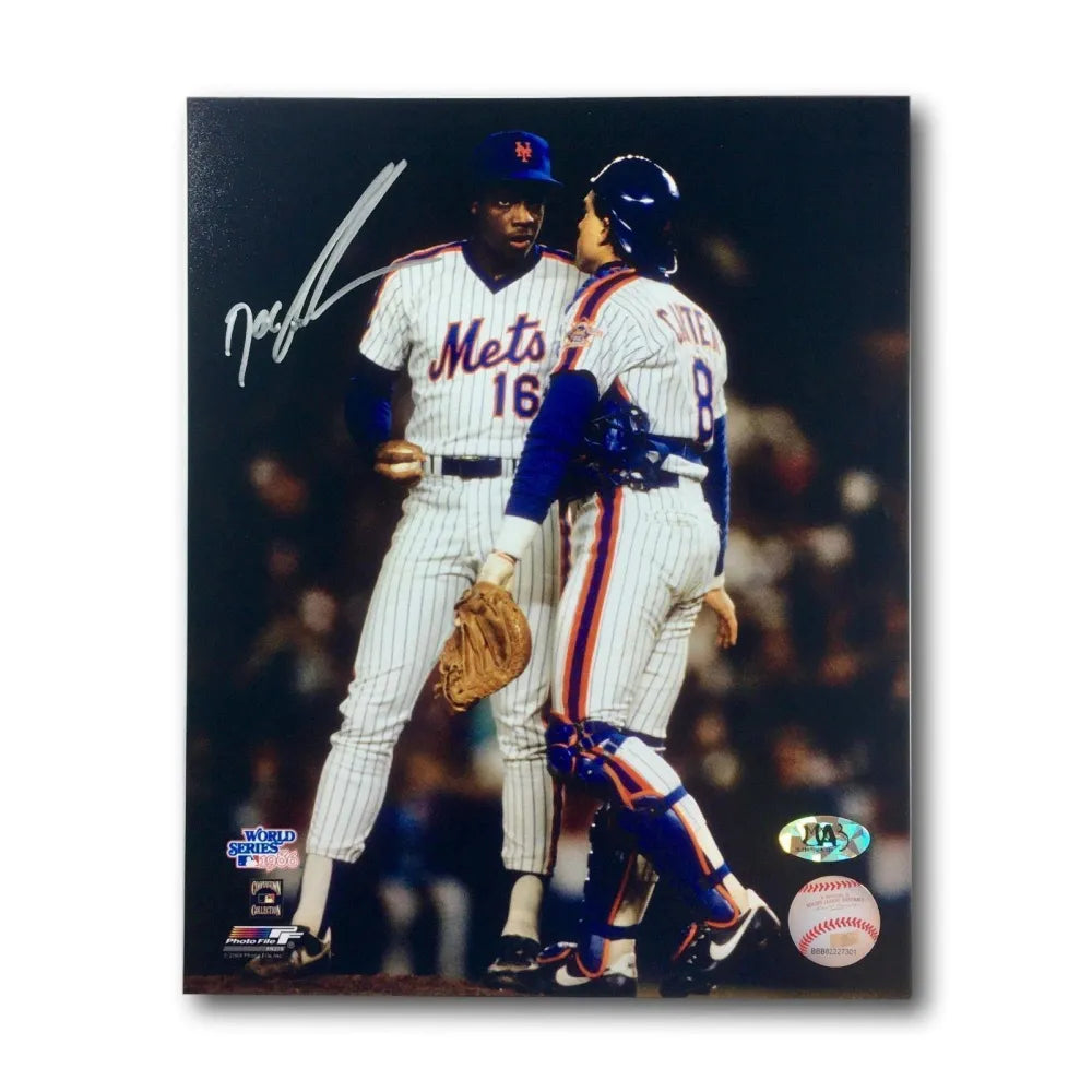 Doc Gooden Signed 8X10 New York Mets COA MAB 1986 WS Autograph NY Dwight 86