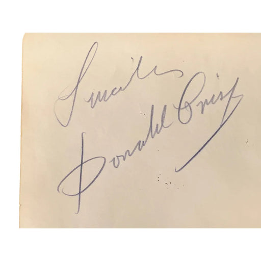 Donald Crisp / Joe E Brown Dual Signed Album Page Cut JSA COA Autograph
